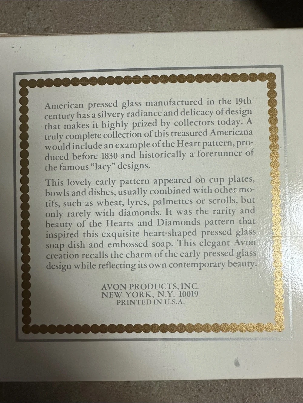 Vintage 1977 Avon 
